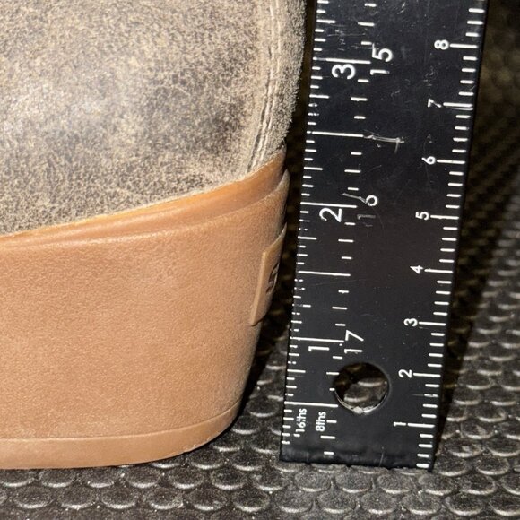 SOREL Toronto Boot Olive Suede Lace Up Wedge Ankle Booties Women’s Size 6.5 - Picture 9 of 9